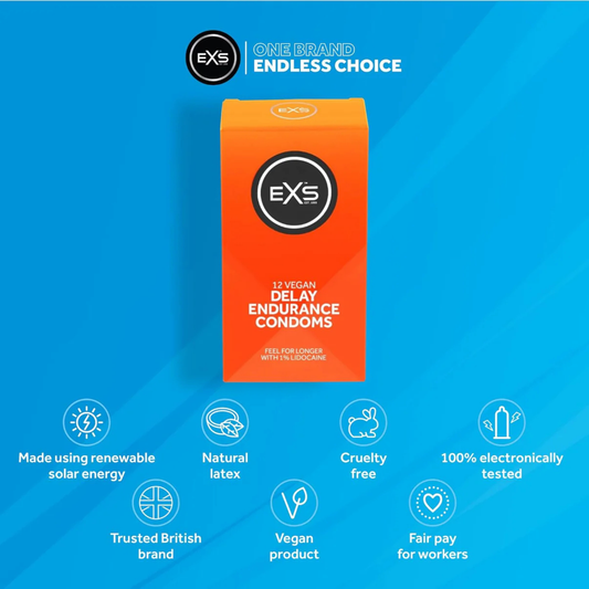 Delay Endurance Condoms 53mm – 12 Pack