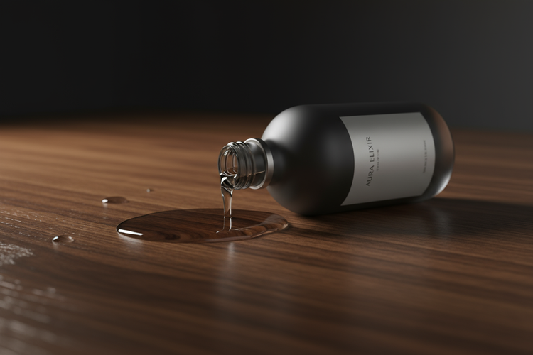 Personal Lubricant BiggerBetter.co.za  bottle on side liquid pouring out