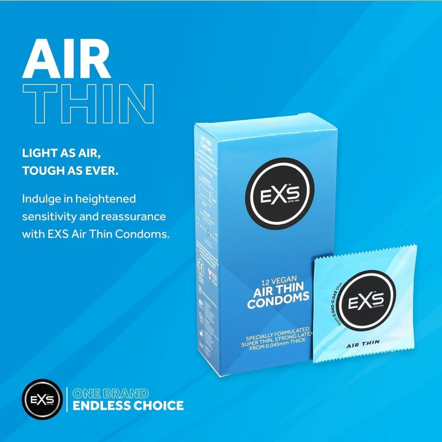 Air Thin Condoms 56mm – 12-Pack