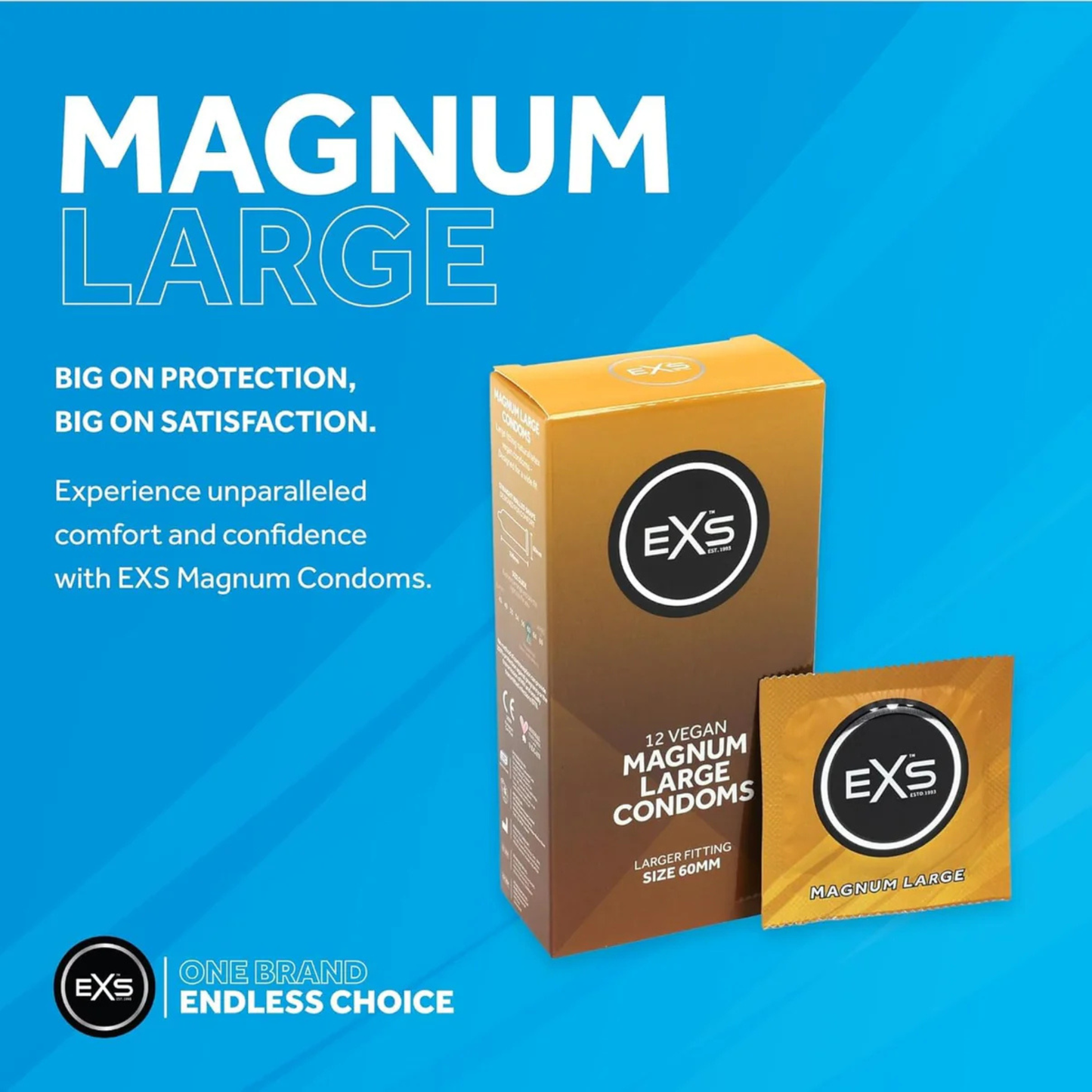 Magnum Large Condoms 60mm – 12-Pack